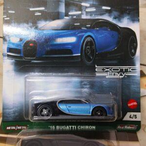 Hot Wheels Exotic Envy 16 Buggati Chiron (US imported card)