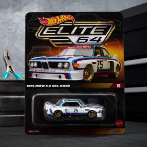 Hot Wheels® Elite 64 1975 BMW 3.0 CSL RACE (Pre-order)