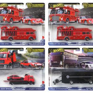 Hot Wheels Ferrari Team Transport Case - Set of 4 Pcs US Imported