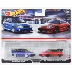Hot Wheels Premium Car Culture 2 Pack / Mitsubishi Lancer Evolution VI & '95 Mitsubishi Eclipse (2023)