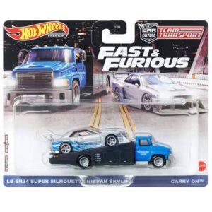 Hotwheels Fast & Furious Nissan Skyline Team Transport Imported