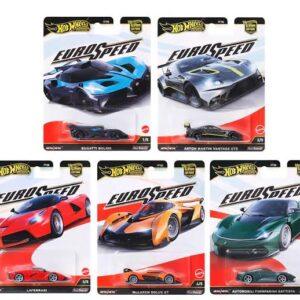 Hot Wheels Euro Speed Set of 5(US Imported)